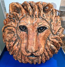 Mrgit Elsohn Lion Head Wall Hanging Sculpture