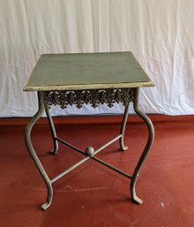 Distressed Wood & Metal Table