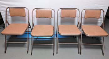 Vintage Set Of 4 Samsonite Folding Chairs