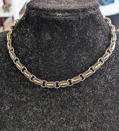 Gold Tone & Silver Necklace