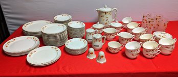 Superior Hall Quality Dinnerware Mixed Lot Of 82 Pieces Total - Autumn Leaf