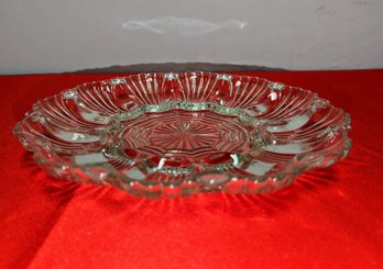 Crystal Deviled Egg Serving Dish