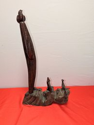 Large Hand Carved Ironwood Statue