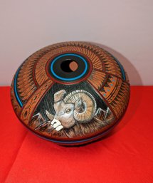 Authentic Santa Fe Navajo Pottery Vase