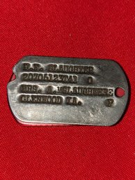 Authentic US Military Dog Tag