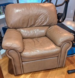 Genuine Leather Side Release Recliner