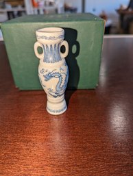 Vintage Japanese Miniature Dragon Design Vase