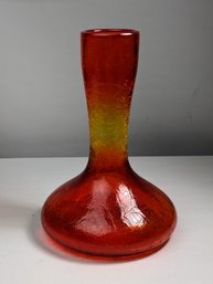 Crackle Glass Vase