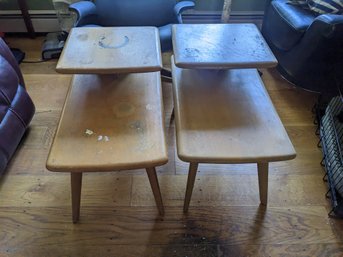 Pair Of Haywood Wakefield Side Tables