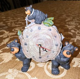 Wilcor Bear Table Clock