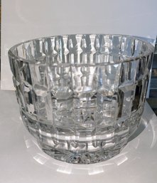 Vintage Dresden Crystal Bowl, Etched Signature On Bottom