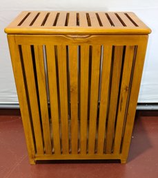 MCM Teak Laundry Hamper