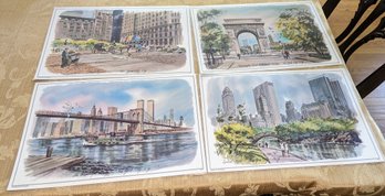 4 NYC Landmark Placemats By James McBride