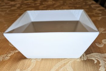 White Square Dish By Threshold