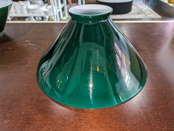 Vintage Emerald Green Cased Glass Shade