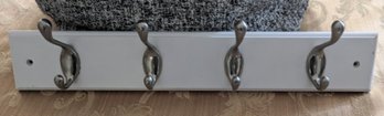 Hook Rack With 4 Chrome Hooks