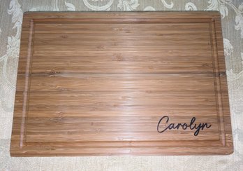 Engraved 'Carolyn' Bamboo Cutting Board