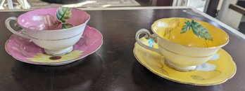 Pair Of Vintage Trimont China Cups & Saucers