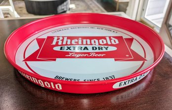 Vintage Rheingold Extra Dry Lager Beer Serving Tray ( 1 Of 2)