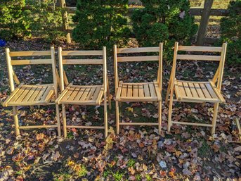 Wooden Folding Chairs