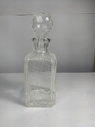 Crackle Glass Decanter