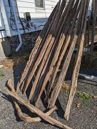 Lot Of Old Wood Fencing Pieces