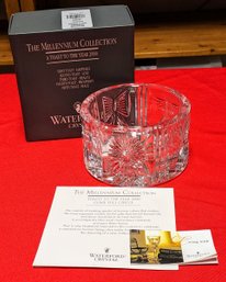 Waterford Champagne Coaster NIB, The Millennium Collection 'Toast To The Year 2000' (1 Of 2)