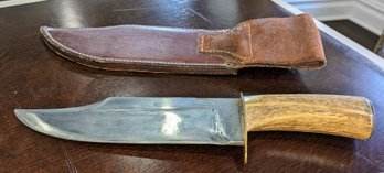 Bowie Bone Stag Handle Knife Believed To Be Schrade Uncle Henry