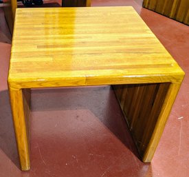 MCM Butcher Block Side/End Table ( 1 Of 2)