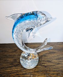 Murano Italy Hand Blown Dolphin