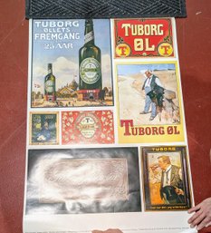 Vintage Tuborg Pilsner Poster (2 Of 2)