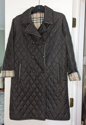 Burberry London Quilted Jacket Size Small (NO BELT)