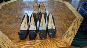 3 Pairs Of Ferragamo Shoes Size 6