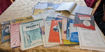 Over 65 Pieces Of Vintage Sheet Music Very Good To Excellent Vintage Condition.