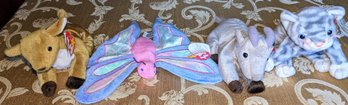 Lot Of 4 Retired Beanie Babies With Hang Tags