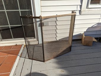 Brass And Iron Fireplace Screen