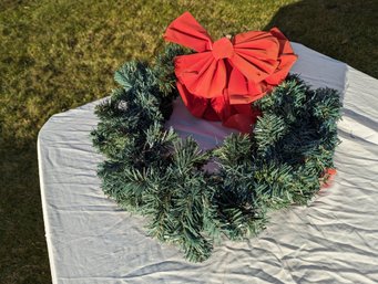 Artificial Wreath With Bow