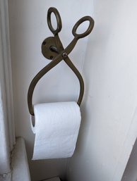 Very Unique Brass Toilet Paper Holder Ice Tongs