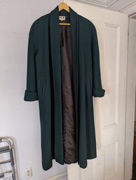 Emerald Green Wool Coat By Mario De Pinto Size 14
