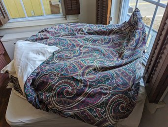 Down Filled Blanket With Removable Cover #1