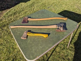 Collection Of Two Axes And A Hatchet