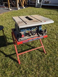 Bosch Table Saw And Foldable Stand
