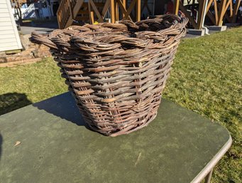 Large Woven Wood Basket