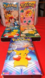 Lot Of 5 Pokemon VHS Tapes