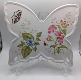 Lenox Butterfly Meadow By Louise Le Luyer, Trivet With Lucite Stand (2 Of 3)