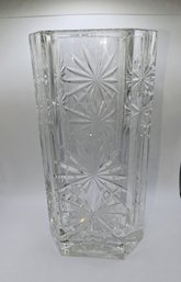 Cristallo Di Censo Beautiful Cut Crystal Vase Marked On Bottom