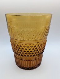 Vintage MMA Glass Amber Vase