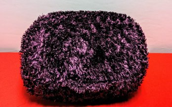 Purple Fuzzy Throw Pillow