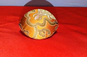 Gold Fabric Coin Purse