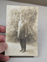 Police Officer Real Photo Postcard